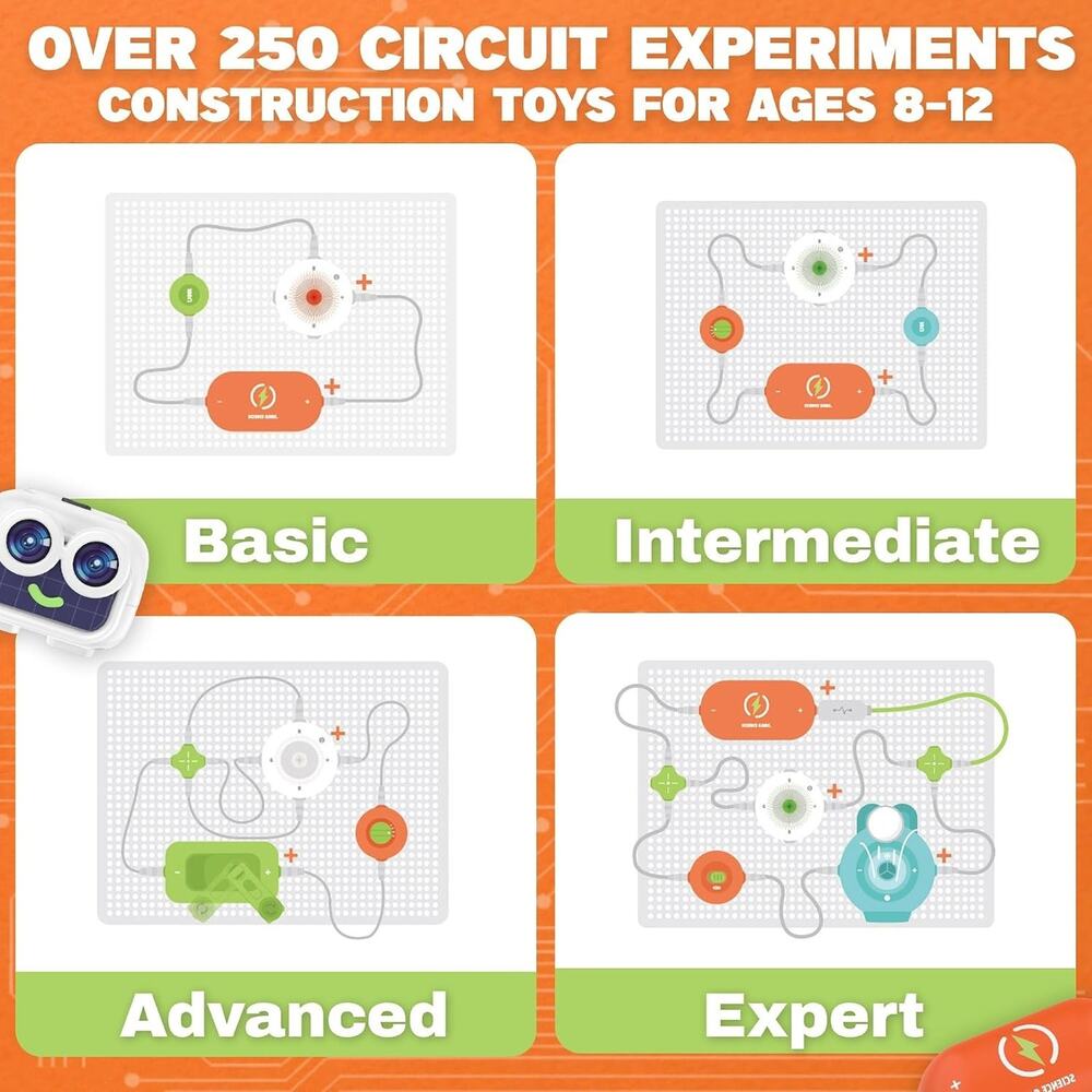 Science Kits for Kids, STEM Toys for Kids, 16 Circuit Parts - Picture 4 of 6
